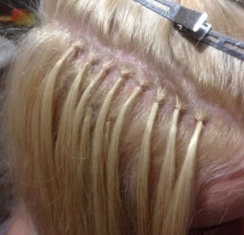 этапы микрокапсульного наращивания волос